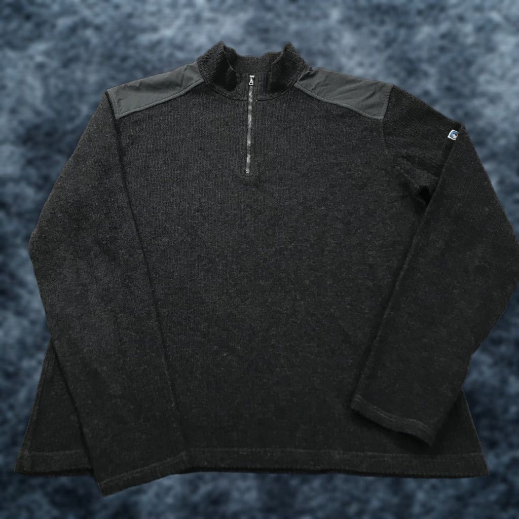 Vintage Kuhl Mens Sweater Pullover 1/4 Zip Gray Fleece M Winter Outdoor Hiking Logo Embroidered Zipper Classic Nature Regular Size: M Mens Size US M / EU 48-50 / 2 - 1 Thumbnail