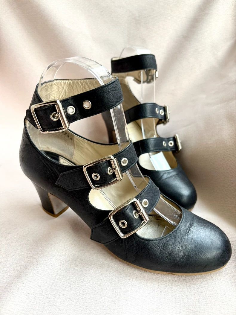 Vivienne Westwood Vivienne Westwood Black Roman Mary Jane three-toe looped l Size US 5 / IT 35 - 3 Thumbnail
