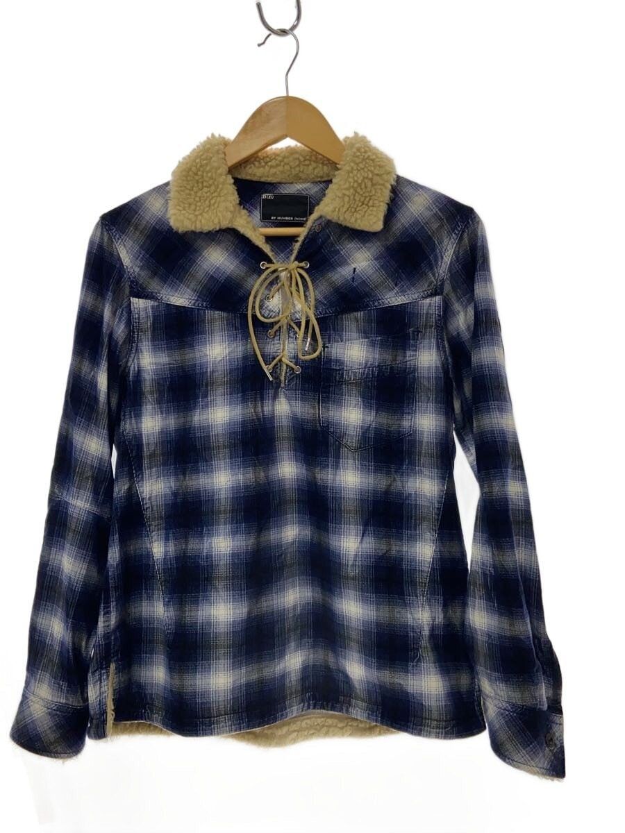 Number (N)ine Fleece Collar Plaid Flannel Shirt Size US M / EU 48-50 / 2 - 1 Thumbnail