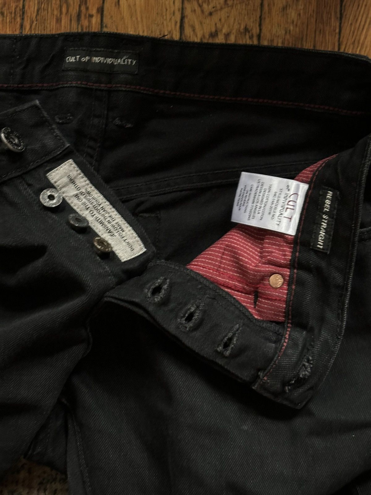Cult Of Individuality Cult of individuality salvage boot cut black jeans Size US 32 / EU 48 - 5 Thumbnail