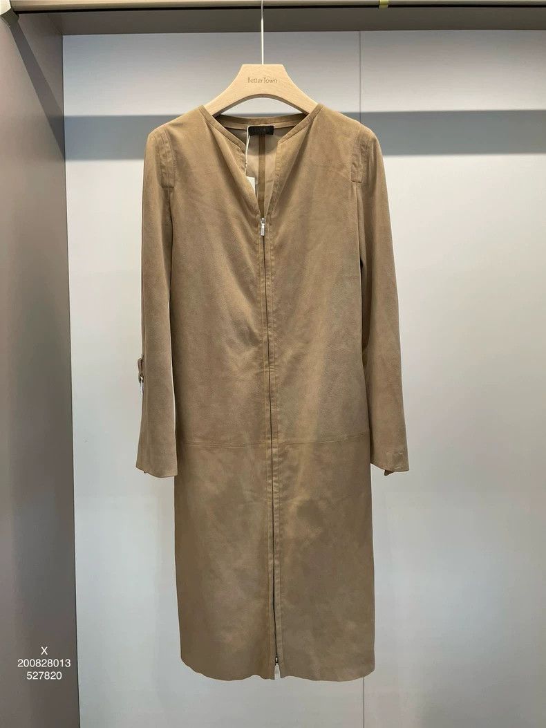Loewe LOEWE Camel-colored long leather coat Size XS / US 0-2 / IT 36-38 - 1 Thumbnail