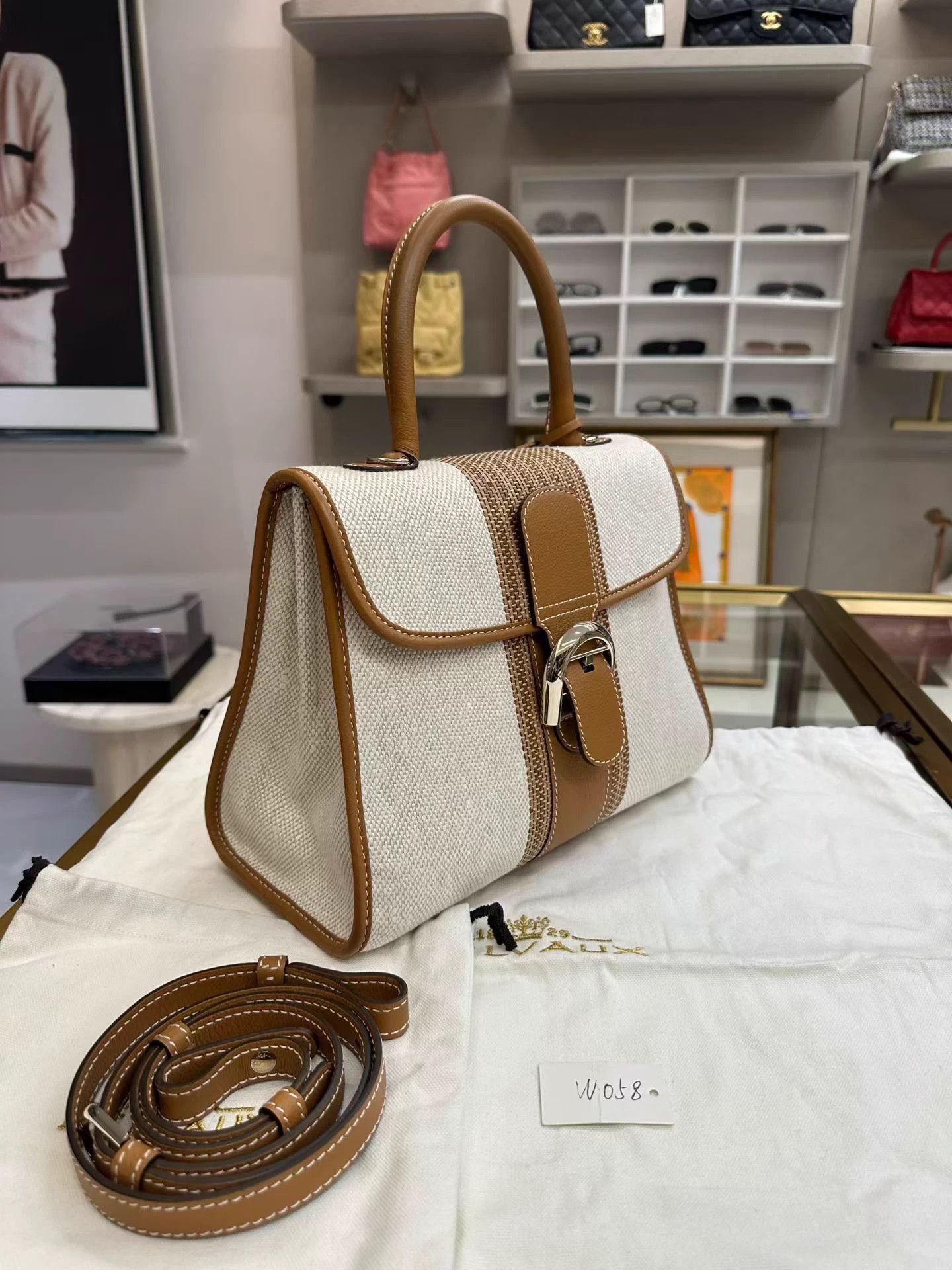 Delvaux Delvaux Brilliant Canvas Caramel Shoulder Crossbody Unused Size ONE SIZE - 6 Thumbnail