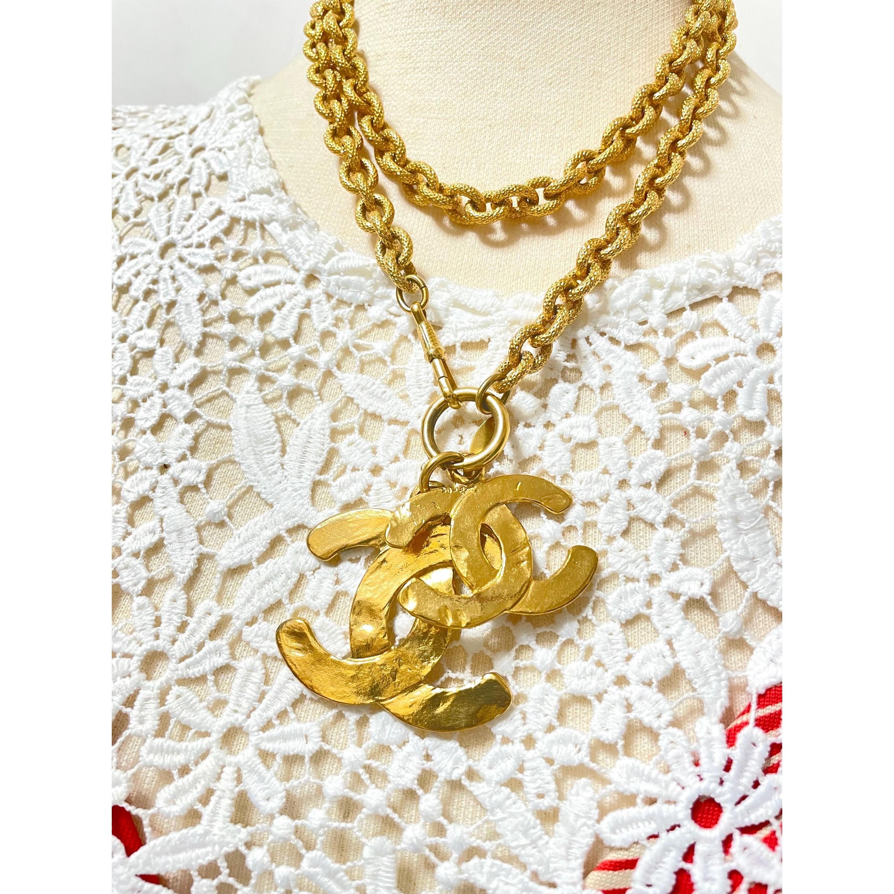 Chanel Vintage CHANEL heavy chain necklace with large and small cc Size ONE SIZE - 9 Thumbnail