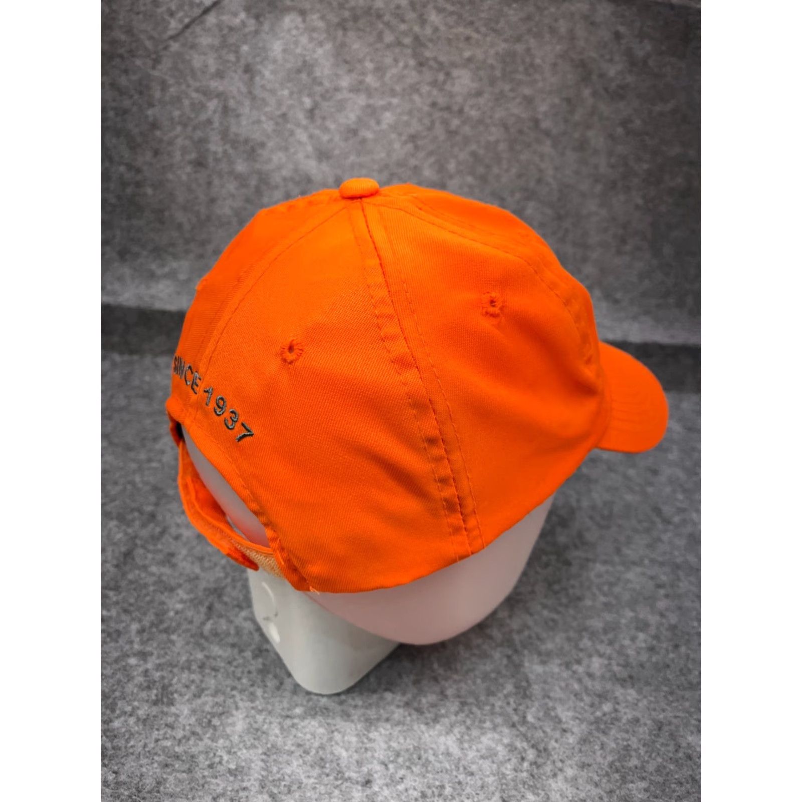 Vintage Ducks Unlimited Hat Adjustab le One Size Orange Cotton Twill Baseball Cap Men Size ONE SIZE - 7 Thumbnail