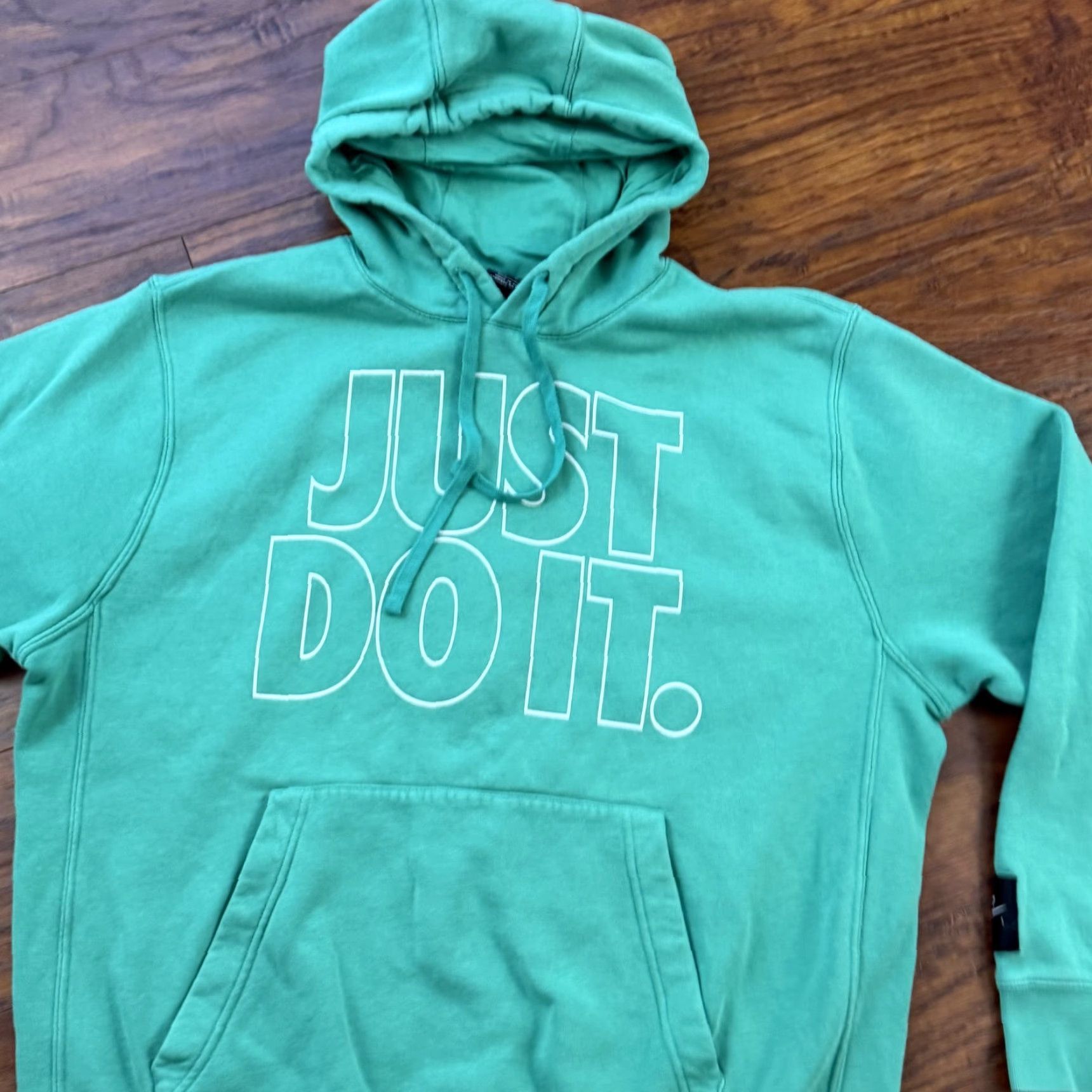 Nike Nike Hoodie Womens L Green Pockets Pullover Sweatshirt Just Do It Size L / US 10 / IT 46 - 2 Thumbnail