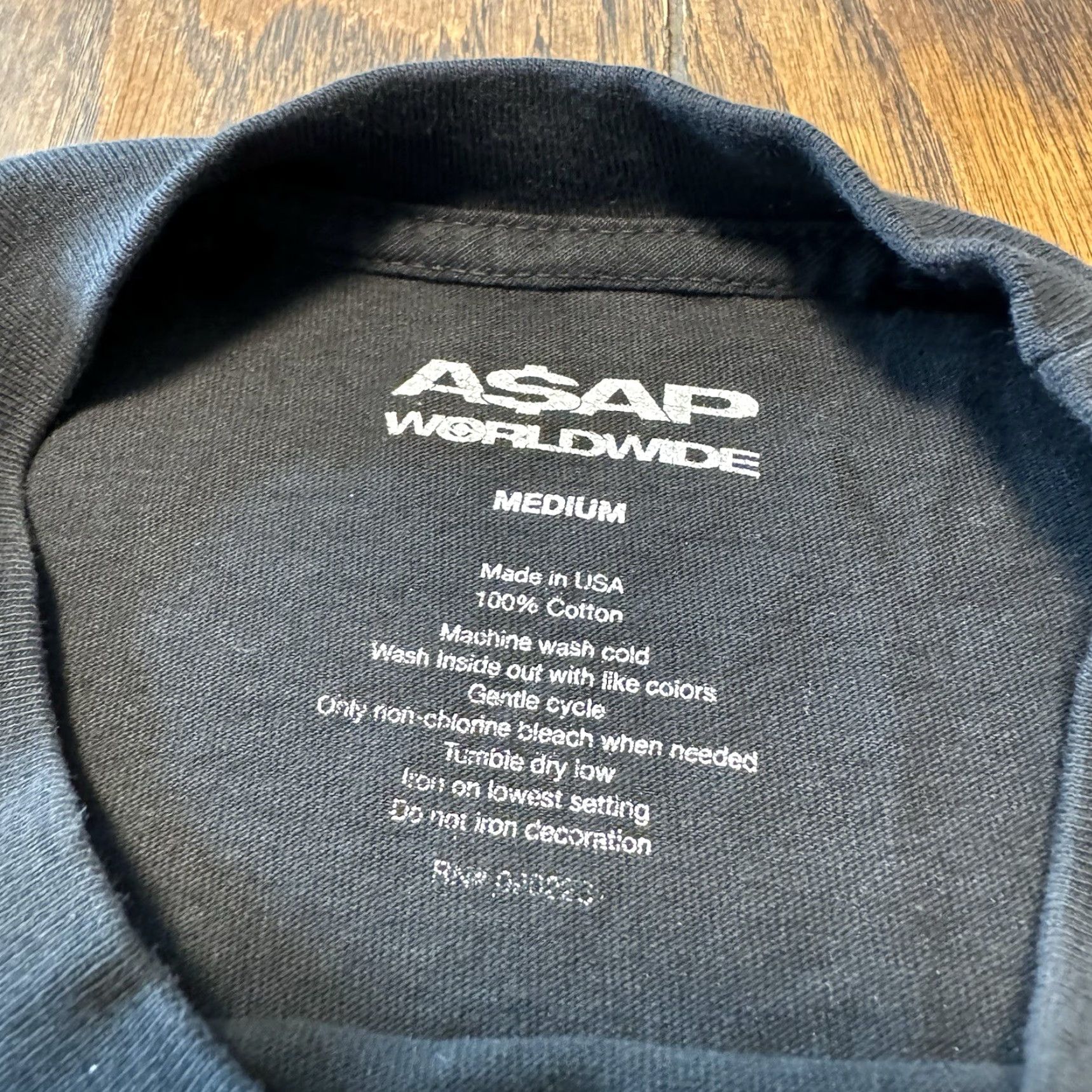 Vintage VINTAGE ASAP Worldwide Black Short Sleeve T Shirt Mens XS S? Size US M / EU 48-50 / 2 - 7 Thumbnail