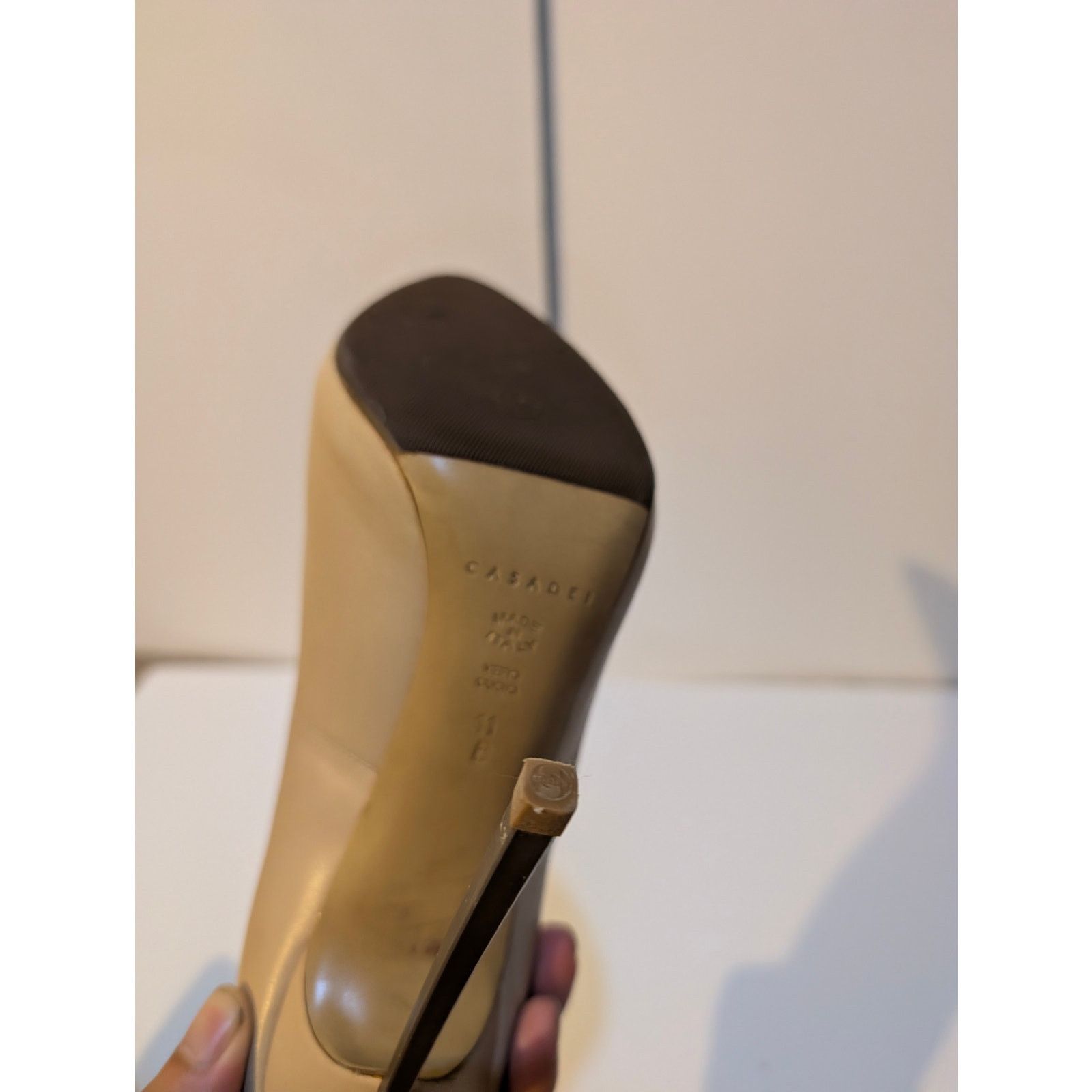 Casadei Casadei Blade Brown Tan Nude High Heels Size 11 Euro 41 Size US 11 / IT 41 - 12 Thumbnail