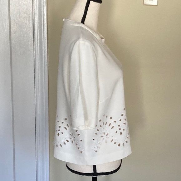 Veronica Beard Veronica Beard Laser Cut Top Size L / US 10 / IT 46 - 2 Thumbnail