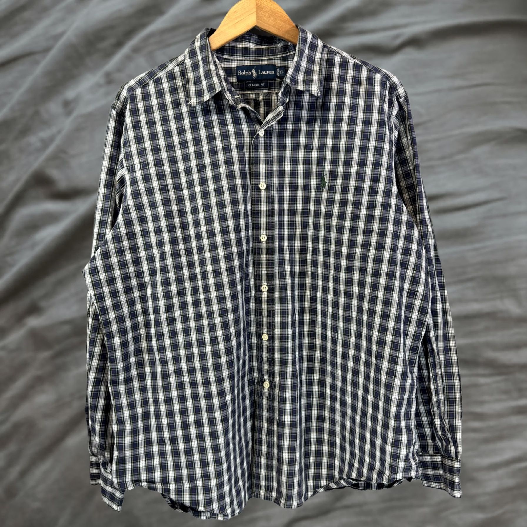 Ralph Lauren Ralph Lauren Shirt Mens XL Blue Green Plaid Classic Fit Button-Down Size US XL / EU 56 / 4 - 1 Thumbnail