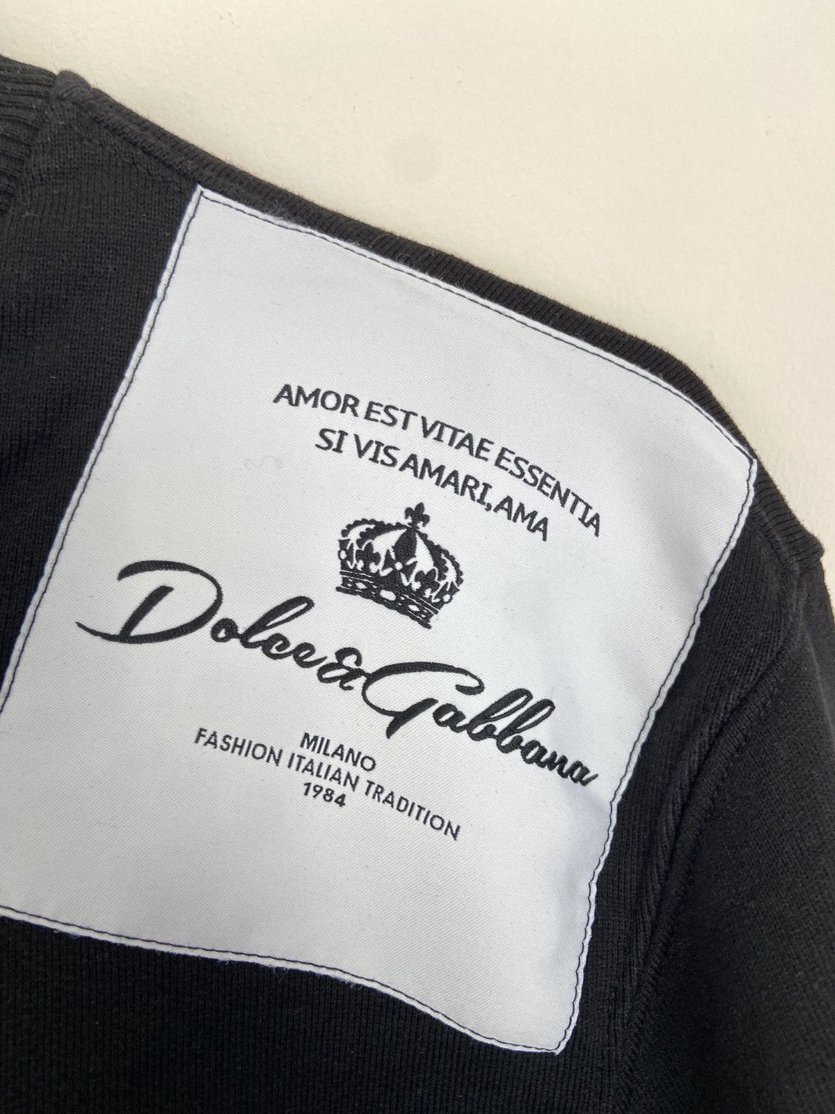 Dolce & Gabbana Dolce & Gabbana Logo Patch Shoulder Sweatshirt Size US S / EU 44-46 / 1 - 4 Thumbnail