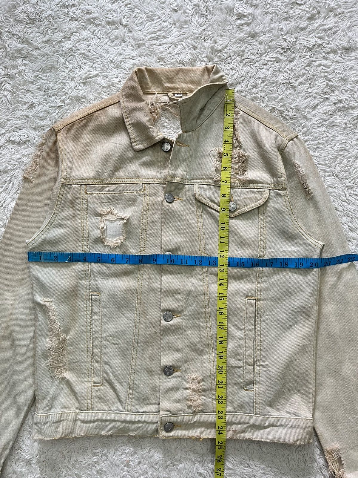 Designer × Misbhv misbhv 16ss "drained" distressed design denim jacket Size US XS / EU 42 / 0 - 15 Thumbnail
