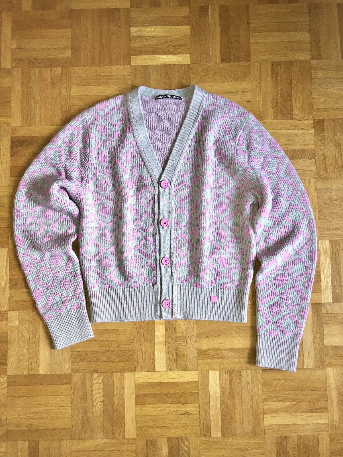 Acne Studios Acne Studios Pink/Blue Cardigan Size US XS / EU 42 / 0 - 1 Thumbnail