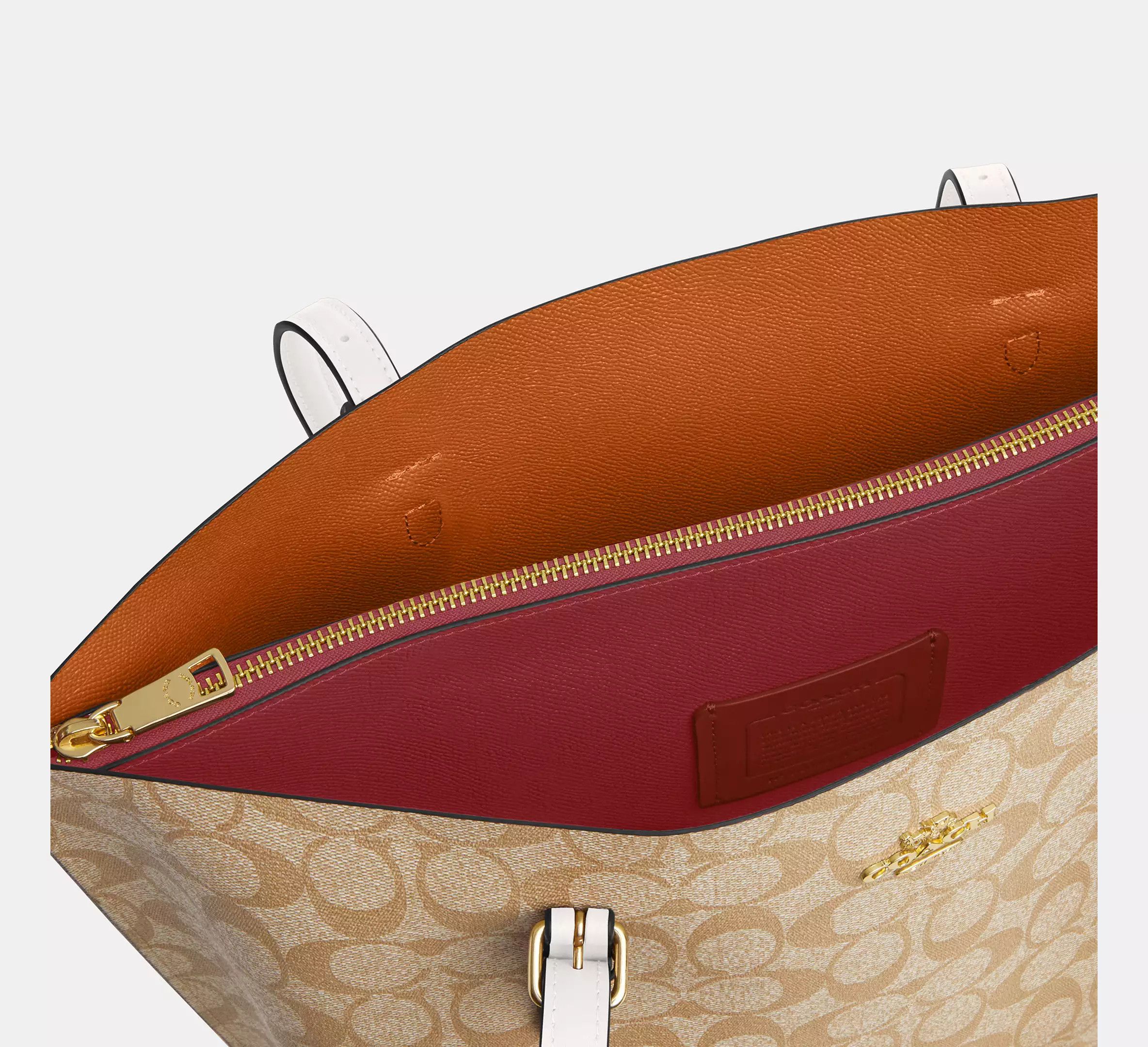 Coach Mollie Tote Bag In Signature Canvas #1665 Size ONE SIZE - 10 Thumbnail