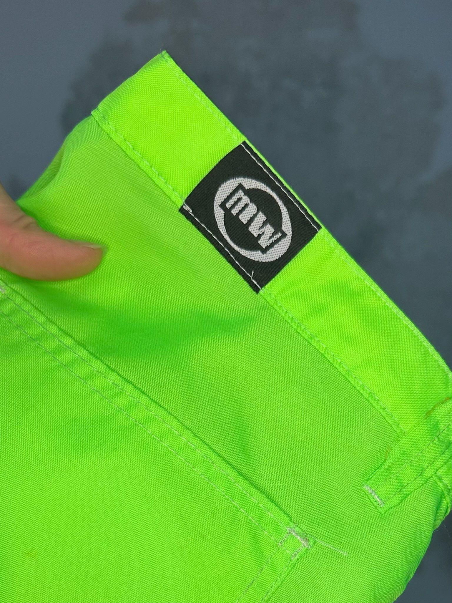 Vintage Vintage Rave Pants Fluro Green Size 30" / US 8 / IT 44 - 4 Thumbnail