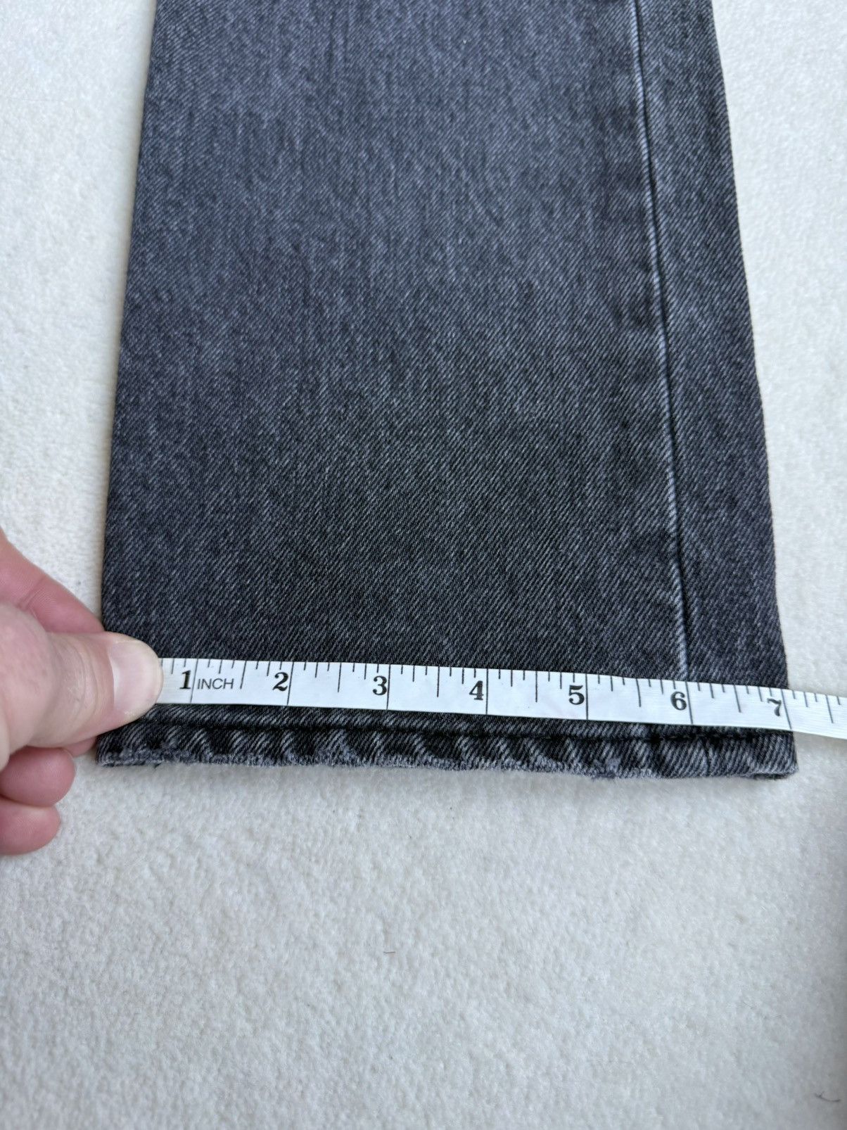 Saint Laurent Paris FW18 Saint Laurent dark grey black denim jeans distressed 32 Size US 32 / EU 48 - 8 Thumbnail