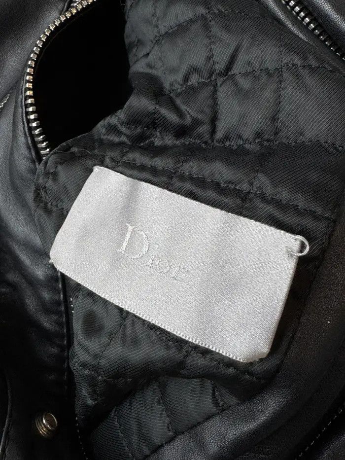 Dior Homme AW07 Leather Bomber Flight Jacket