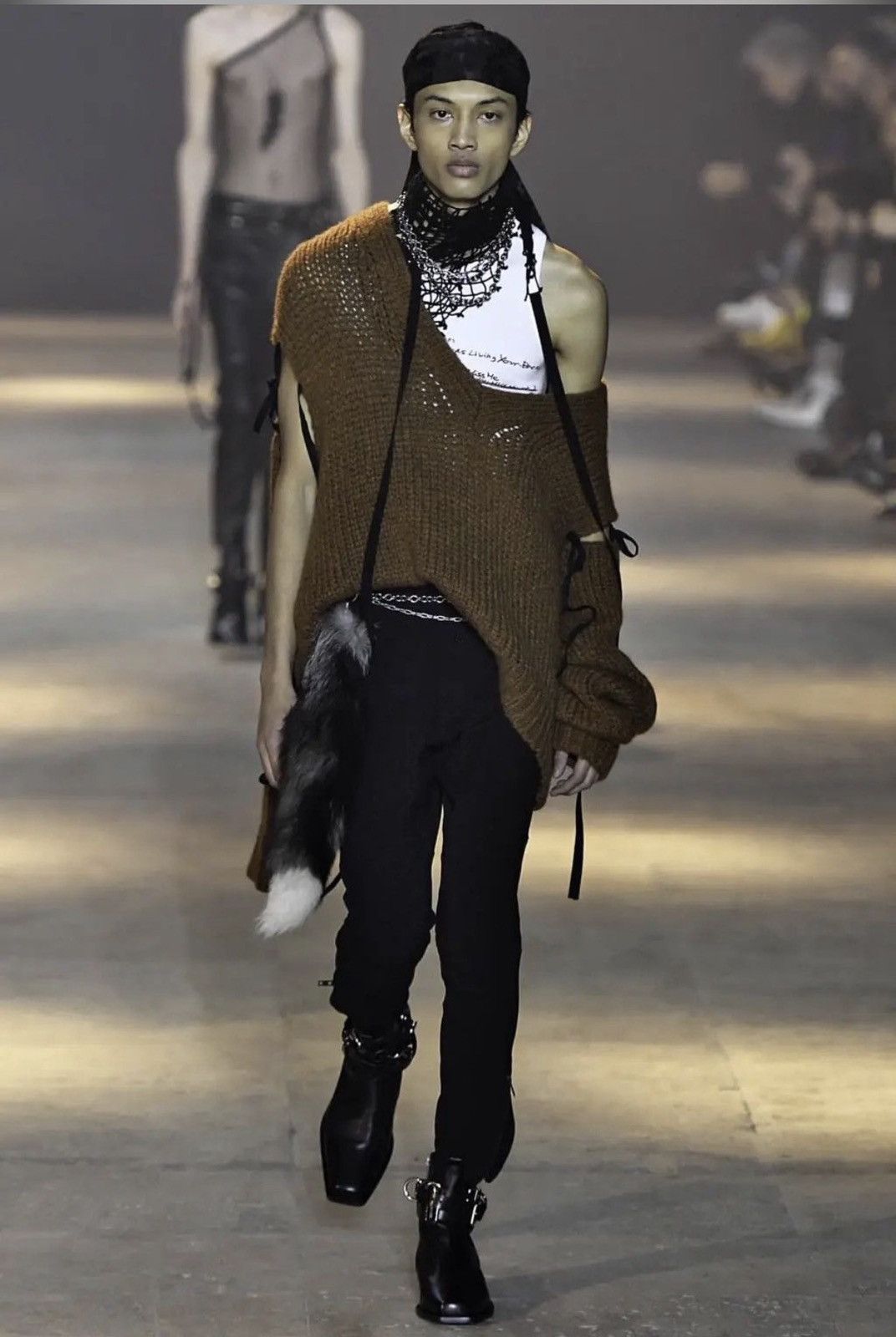 Ann Demeulemeester Black FW19 Runway Detachable Sleeves Oversized Alpaca Knit Size US S / EU 44-46 / 1 - 1 Thumbnail
