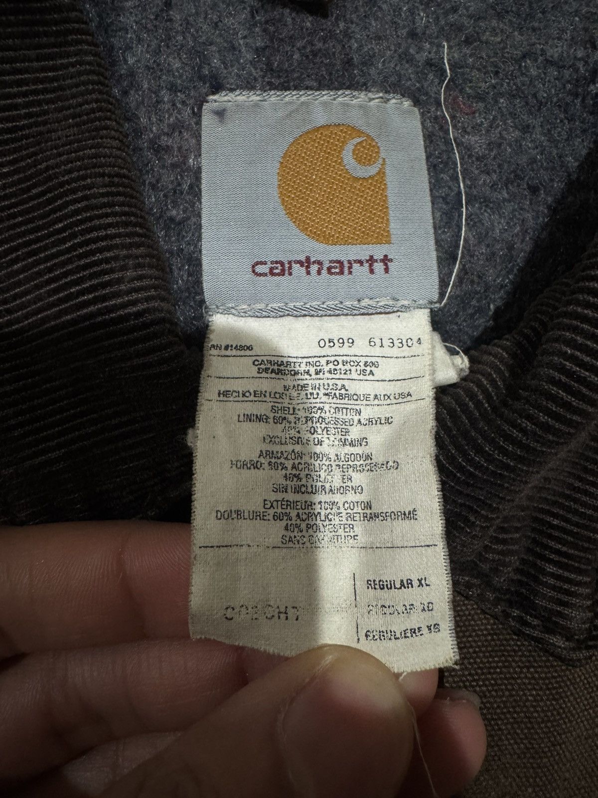 Carhartt Vintage Flannel Lined Carhartt Jacket Size US XL / EU 56 / 4 - 4 Thumbnail