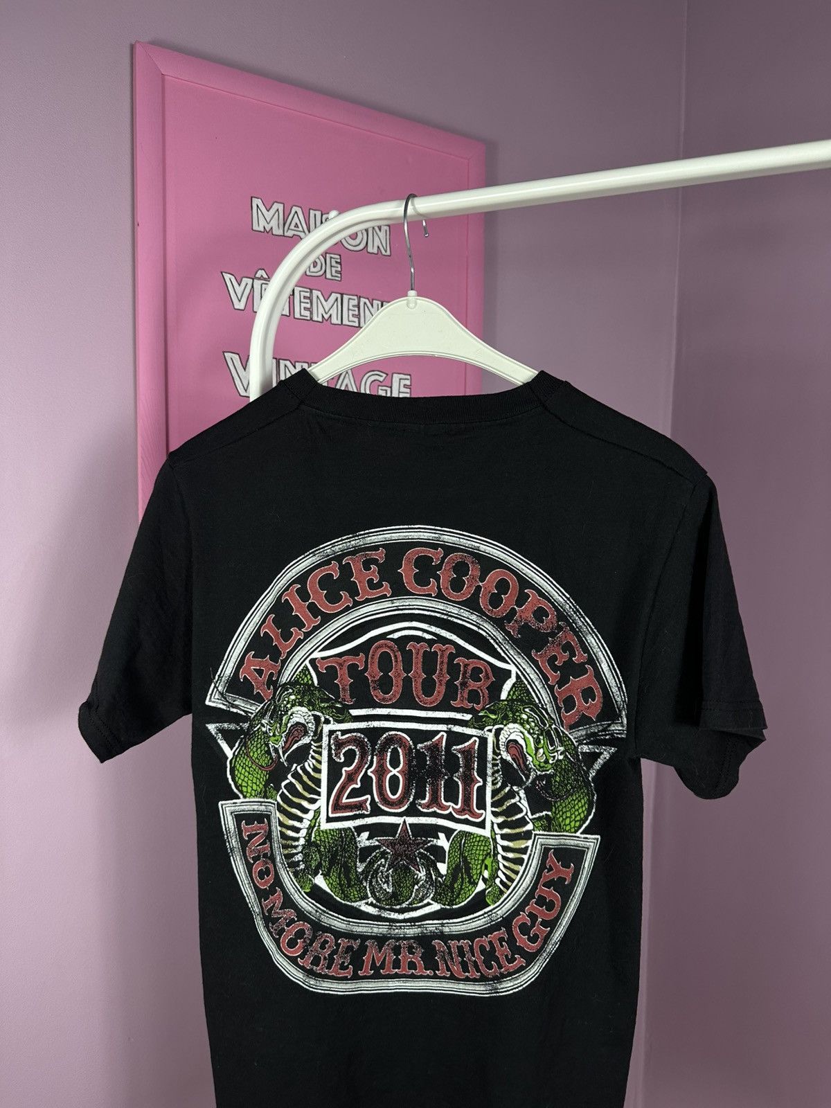 Fruit Of The Loom Alice Cooper TShirt 2011 Tour No More Mr Nice Guy Band Size US S / EU 44-46 / 1 - 11 Thumbnail