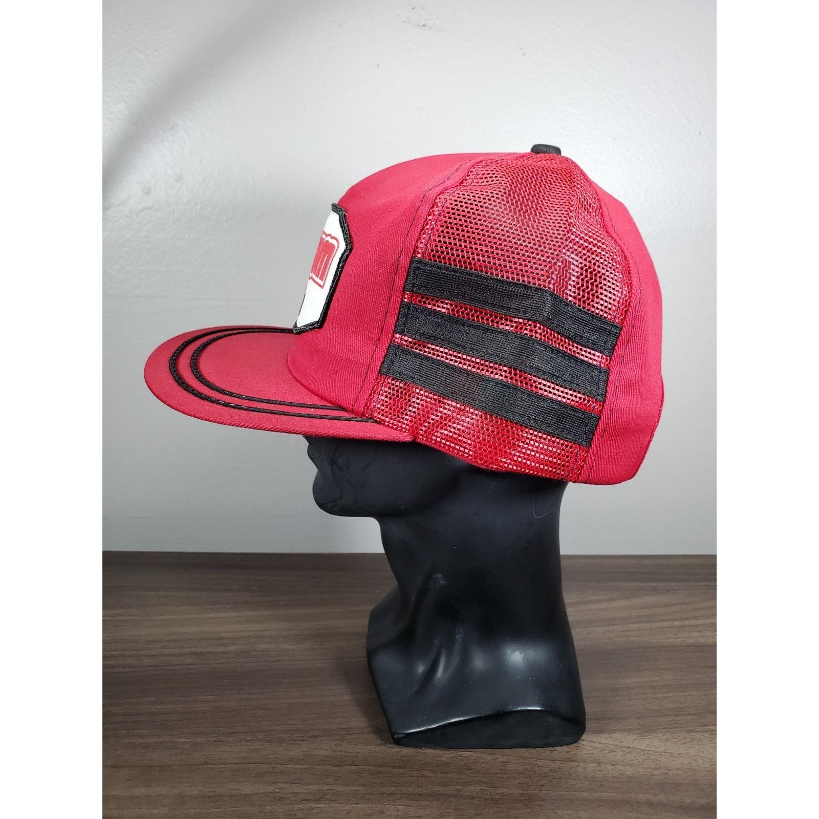 Vintage K-Products Case IH Magnum 3 Stripe Trucker Hat Snapback Cap Size ONE SIZE - 6 Thumbnail