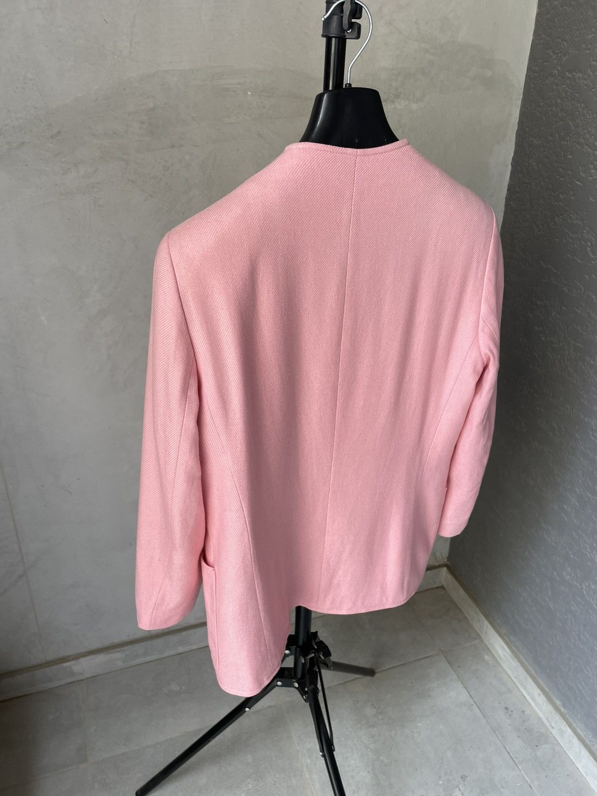 Escada Vintage Escada Piacenza Cashmere Silk Jacket Pink Size S / US 4 / IT 40 - 8 Thumbnail