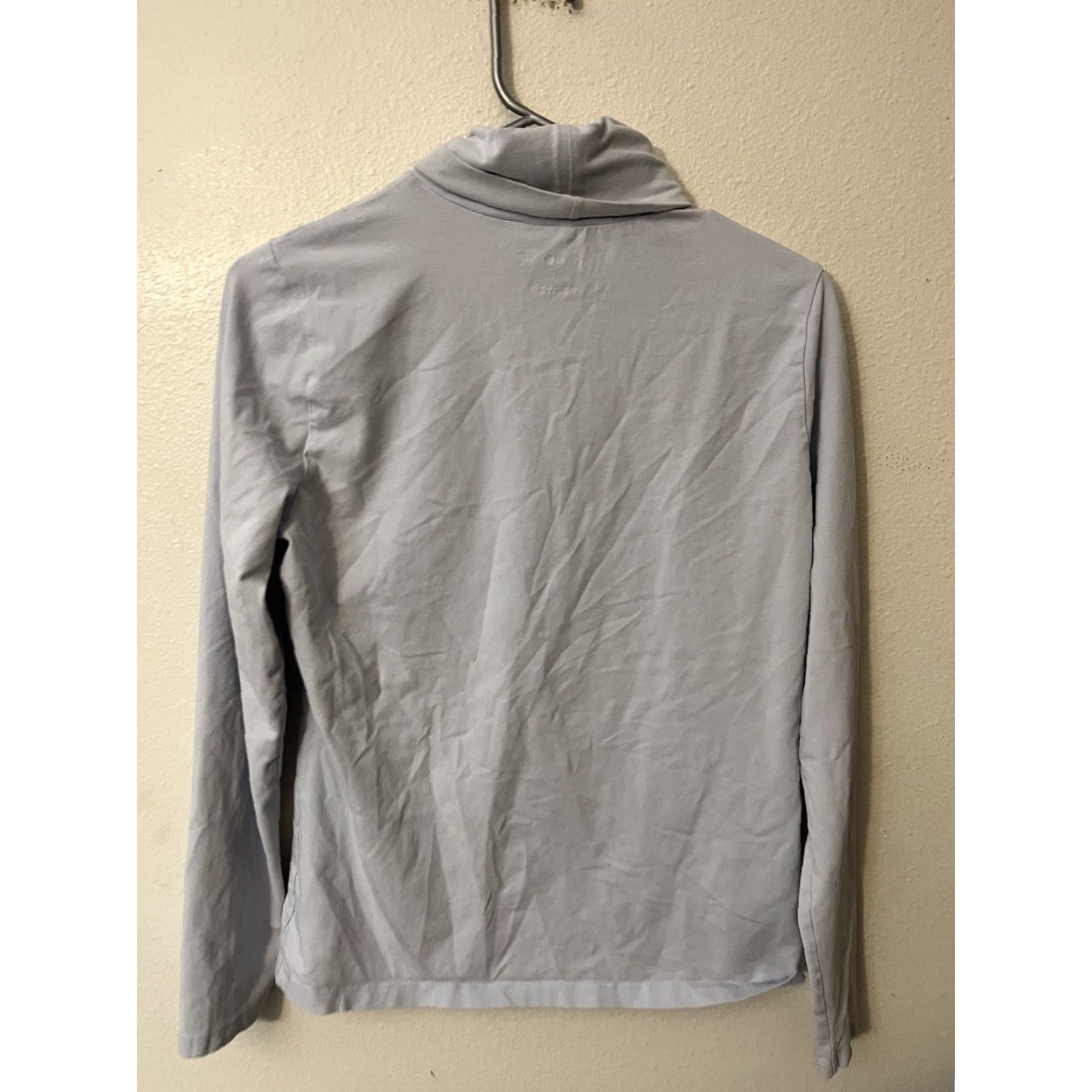 Eddie Bauer Eddie Bauer Women’s Blue Turtleneck Long Sleeve Shirt Top L Regular Knit Cotton Spandex Blouse Classic Preppy Modest Minimalist Indoor Outdoor, Women Size L / US 10 / IT 46 - 2 Thumbnail