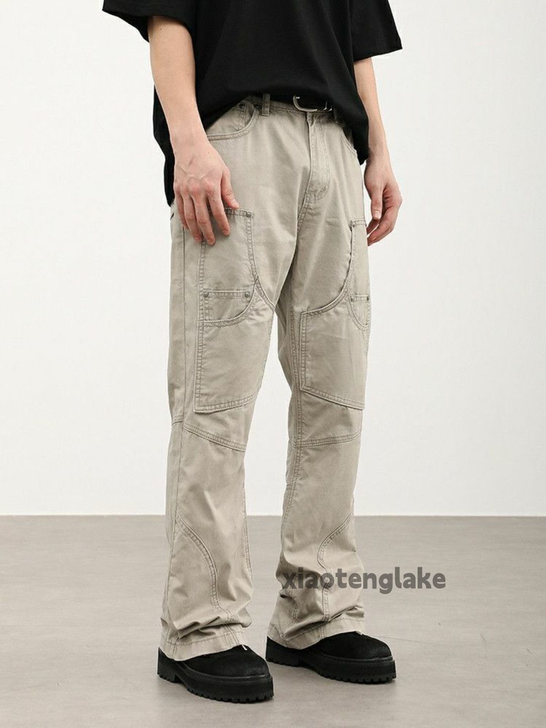 Designer × Japanese Brand × Vintage utility outdoor workwear carpenter cargo flared pants Size US 32 / EU 48 - 3 Thumbnail