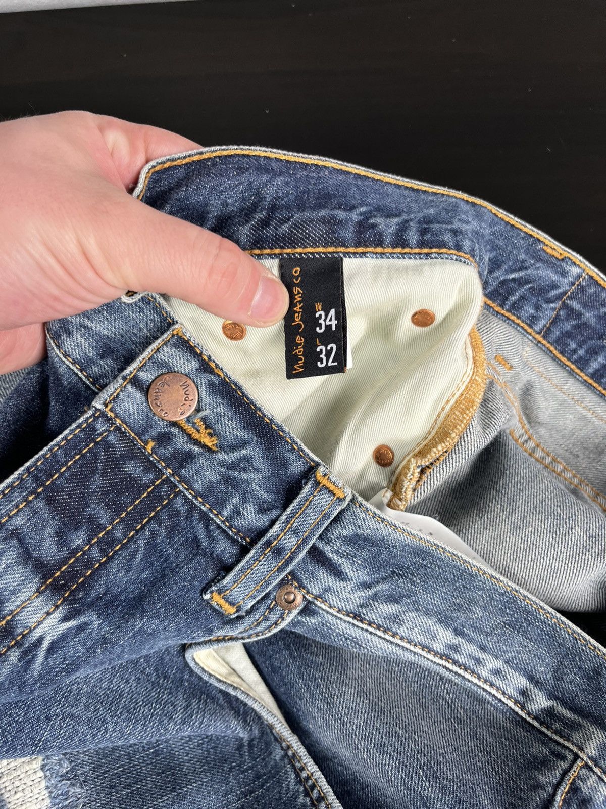 Nudie Jeans Nudie Jeans co denim distressed pants Size US 34 / EU 50 - 20 Thumbnail