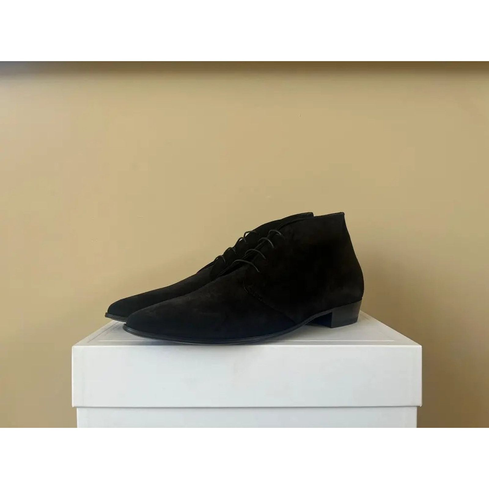 Celine o1rshd1 Desert 30 Boots in Suede in Black 41.5 Size US 8.5 / EU 41-42 - 13 Thumbnail