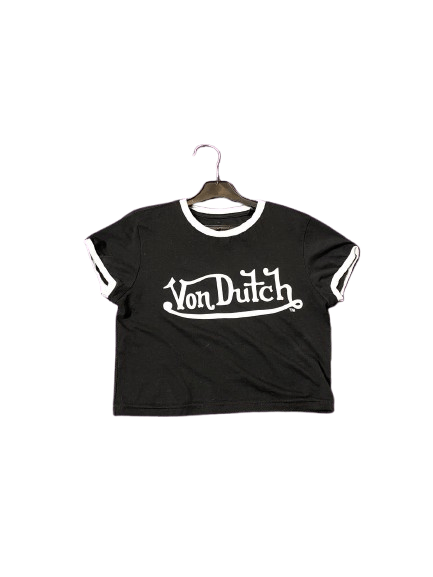 Von Dutch Vintage Von Dutch Big Y2K Logo Crop Top Size XL / US 12-14 / IT 48-50 - 1 Thumbnail