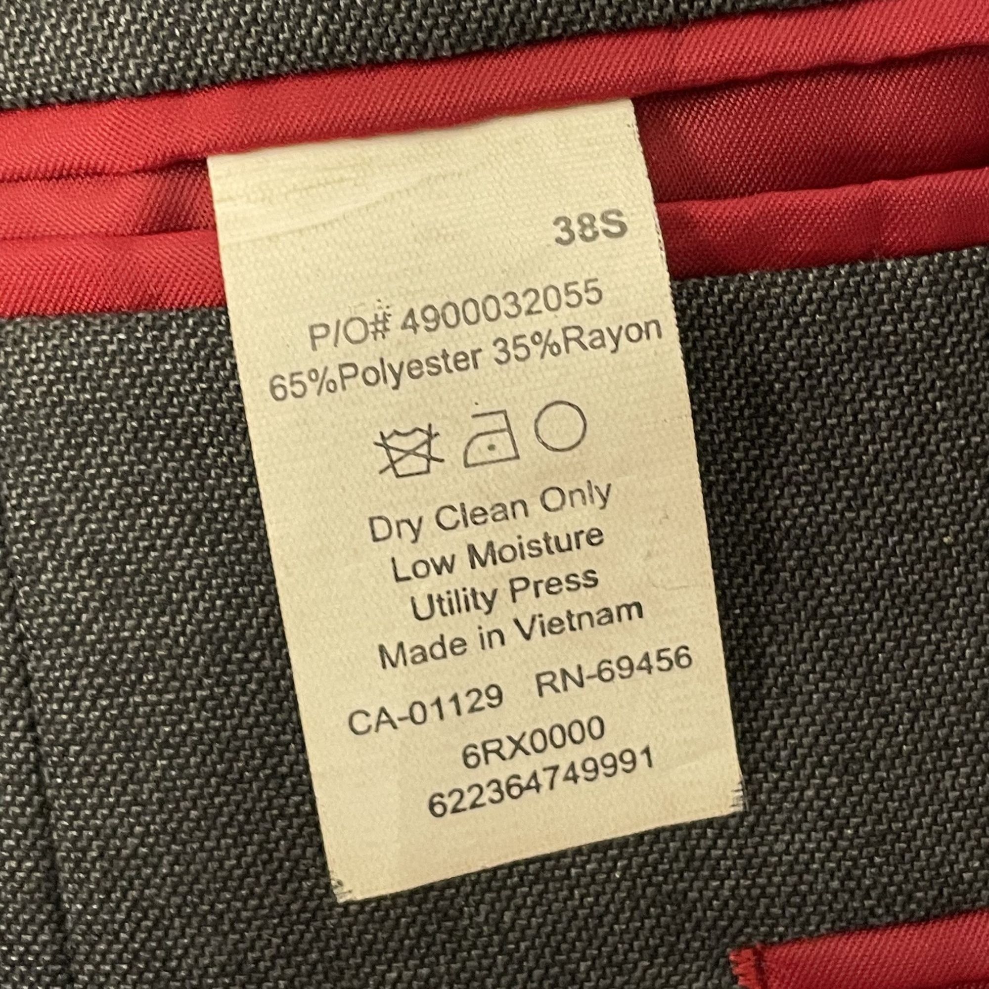 Chaps Ralph Lauren Chaps Ralph Lauren Charcoal Sport Coat MODERN Slim Jacket Size 38S - 6 Thumbnail