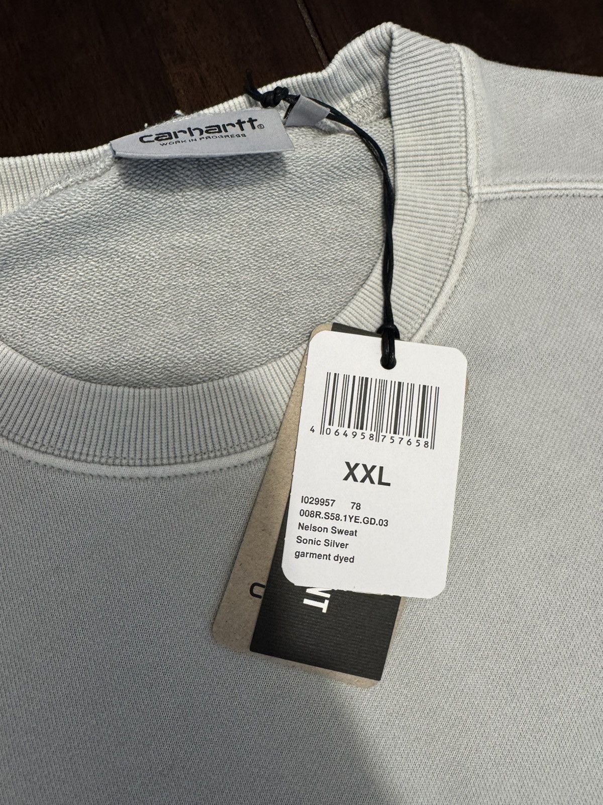Carhartt × Carhartt Wip Carhartt WIP Nelson Crewneck Sweatshirt Grey -size XL Size US XL / EU 56 / 4 - 3 Thumbnail
