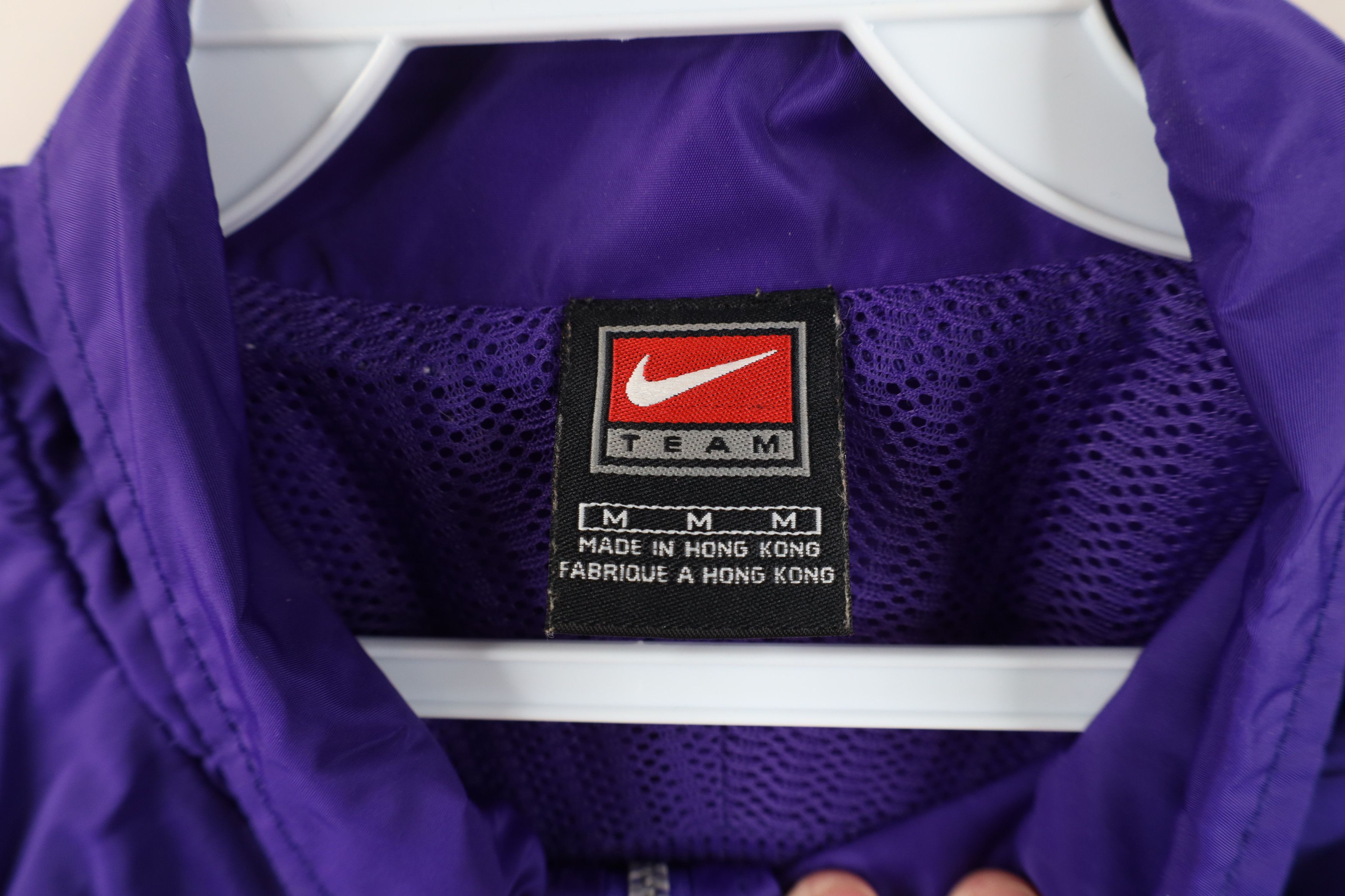 Nike Vintage Nike Scott Mini Swoosh Windbreaker Jacket Purple Size US M / EU 48-50 / 2 - 9 Thumbnail