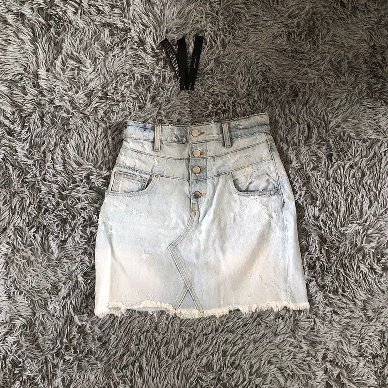 Amiri Amiri ripped mini skirt shorts Size XL / US 12-14 / IT 48-50 - 1 Thumbnail