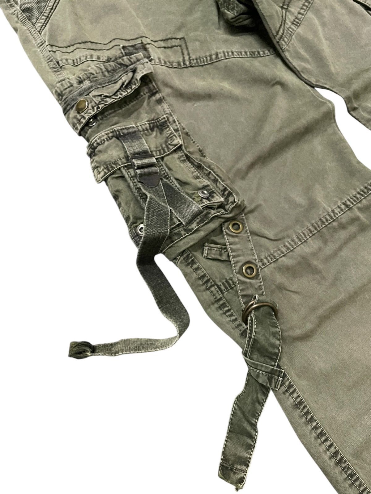 Le Grande Bleu (L.G.B.) × Tete Homme Bapai Japan Multi Pocket Bondage Baggy Cargo Pants Size US 34 / EU 50 - 6 Thumbnail