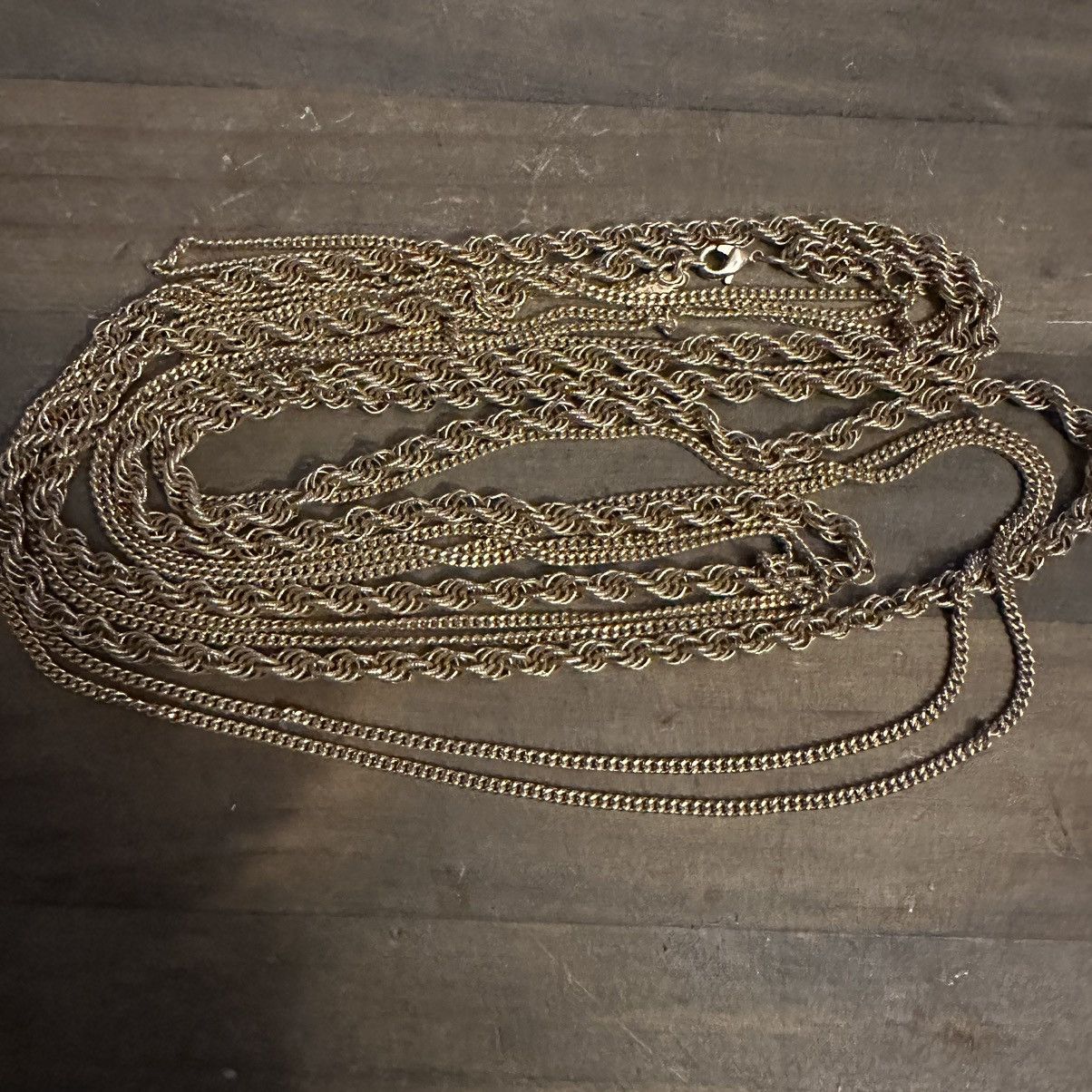 Monet Monet long gold tone multi chain necklace Size ONE SIZE - 4 Thumbnail