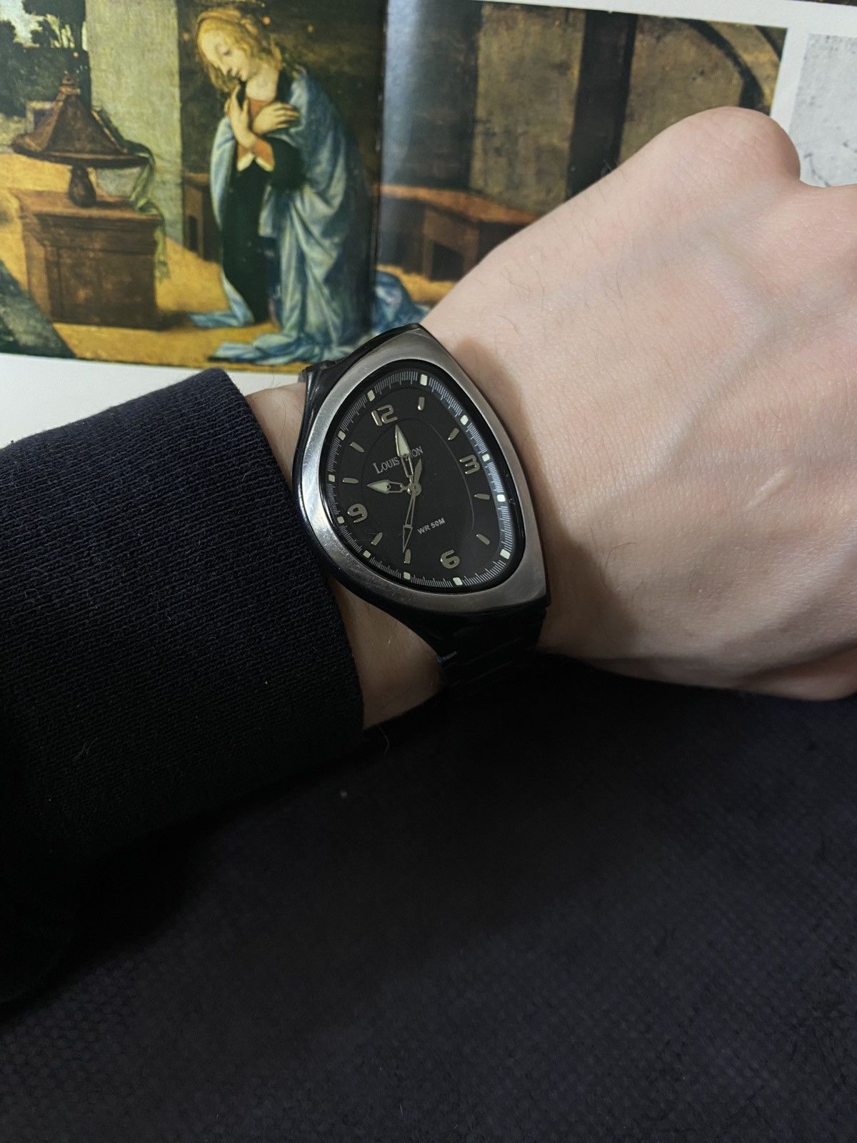 Japanese Brand Louis Pion Futuristic Asymmetric Watch Very Rare Retro Size ONE SIZE - 1 Thumbnail