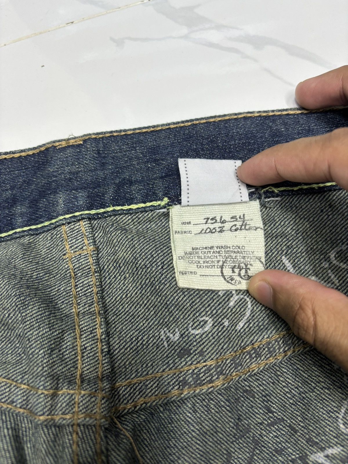 If Six Was Nine BAGGY JEANS STATEMENT DENIM A&F JUNYA WATANABE STYLE FLARED Size US 38 / EU 54 - 14 Thumbnail