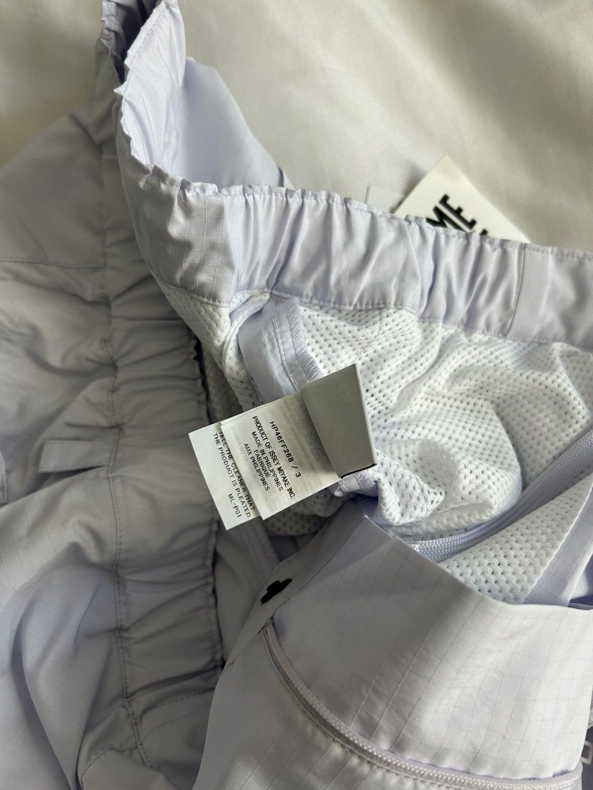 Comme des Garcons Homme Plus Homme Plisse Issey Miyake Cascade Picturesque Short Lavender Size US 31 - 8 Thumbnail