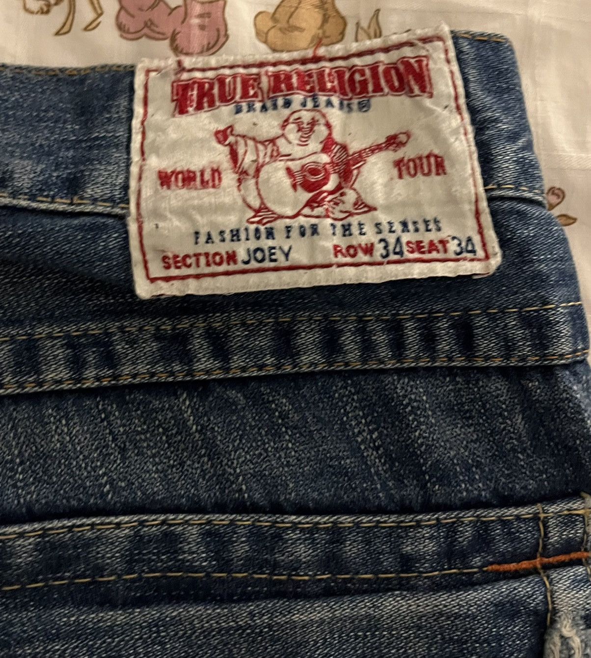 True Religion Vintage „Joey“ Flared Denim Size US 34 / EU 50 - 4 Thumbnail