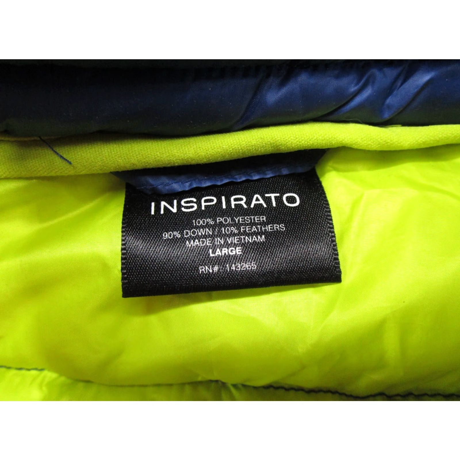 Vintage Inspirato Vest Packable Puffer Quilted Down Blue Full Zip XL Outdoor Ski Jacket/Coat? Size US XL / EU 56 / 4 - 2 Thumbnail