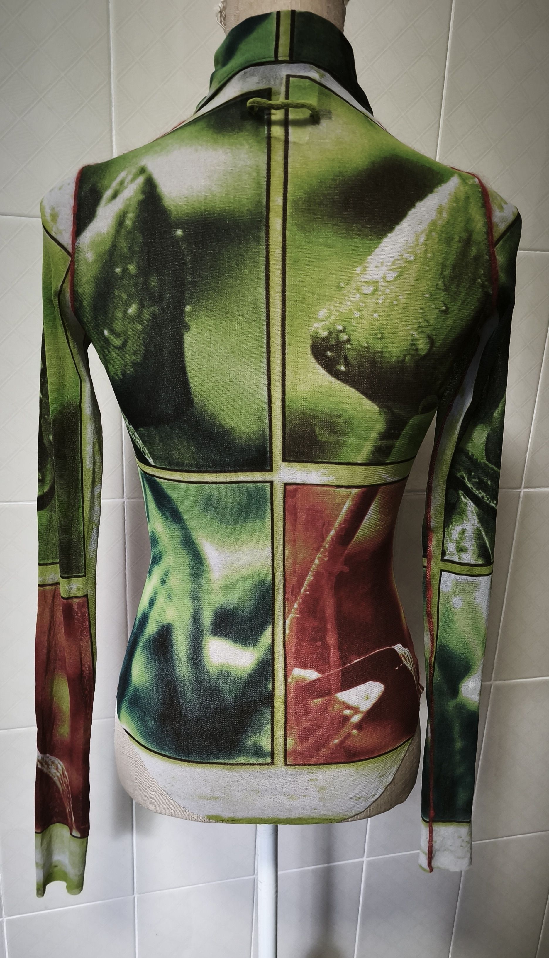 Jean Paul Gaultier Sping 2002 - Plants Photos print mesh top Size S / US 4 / IT 40 - 23 Thumbnail