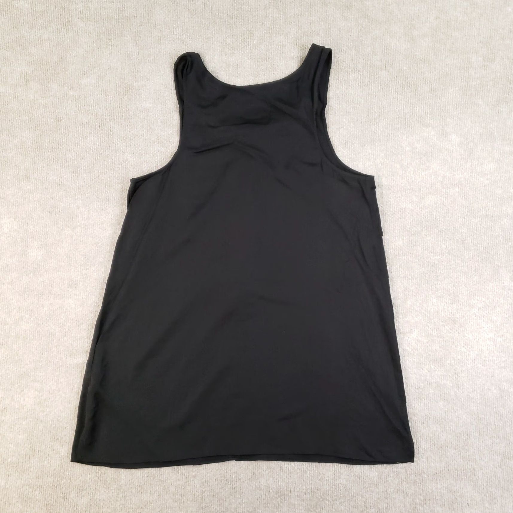 Theory Theory Tank Blouse Womens Medium Black Ruffle Front Sleeveless Top Shirt Stretch Size M / US 6-8 / IT 42-44 - 8 Thumbnail