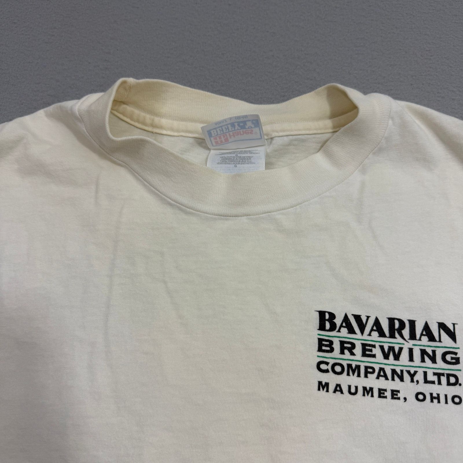 Vintage Vintage Bavarian Brewing Company Shirt Large White 90s Size US L / EU 52-54 / 3 - 7 Thumbnail