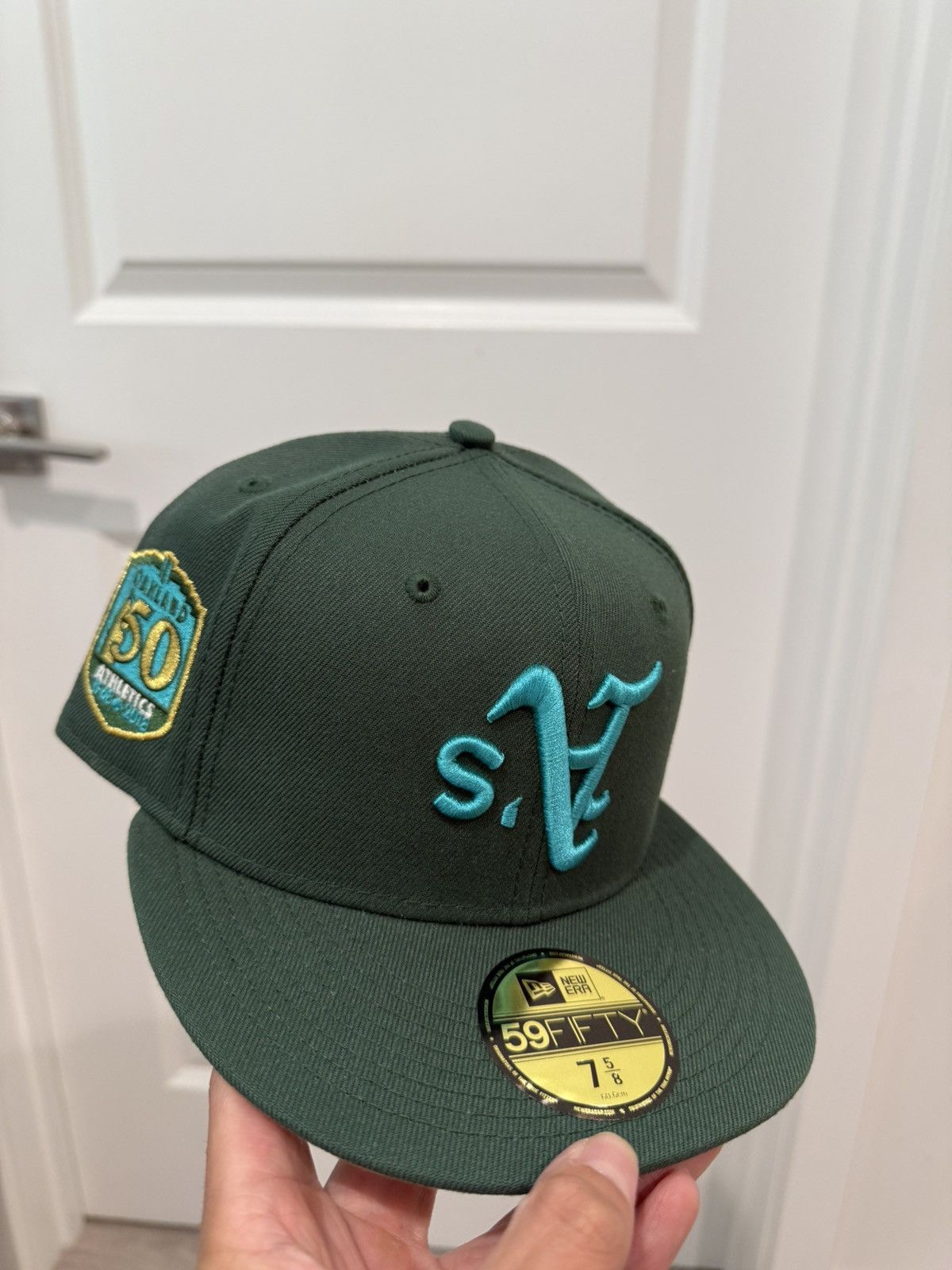 Oakland Athletics 50th Anni Patch Upside Down A's 5/8