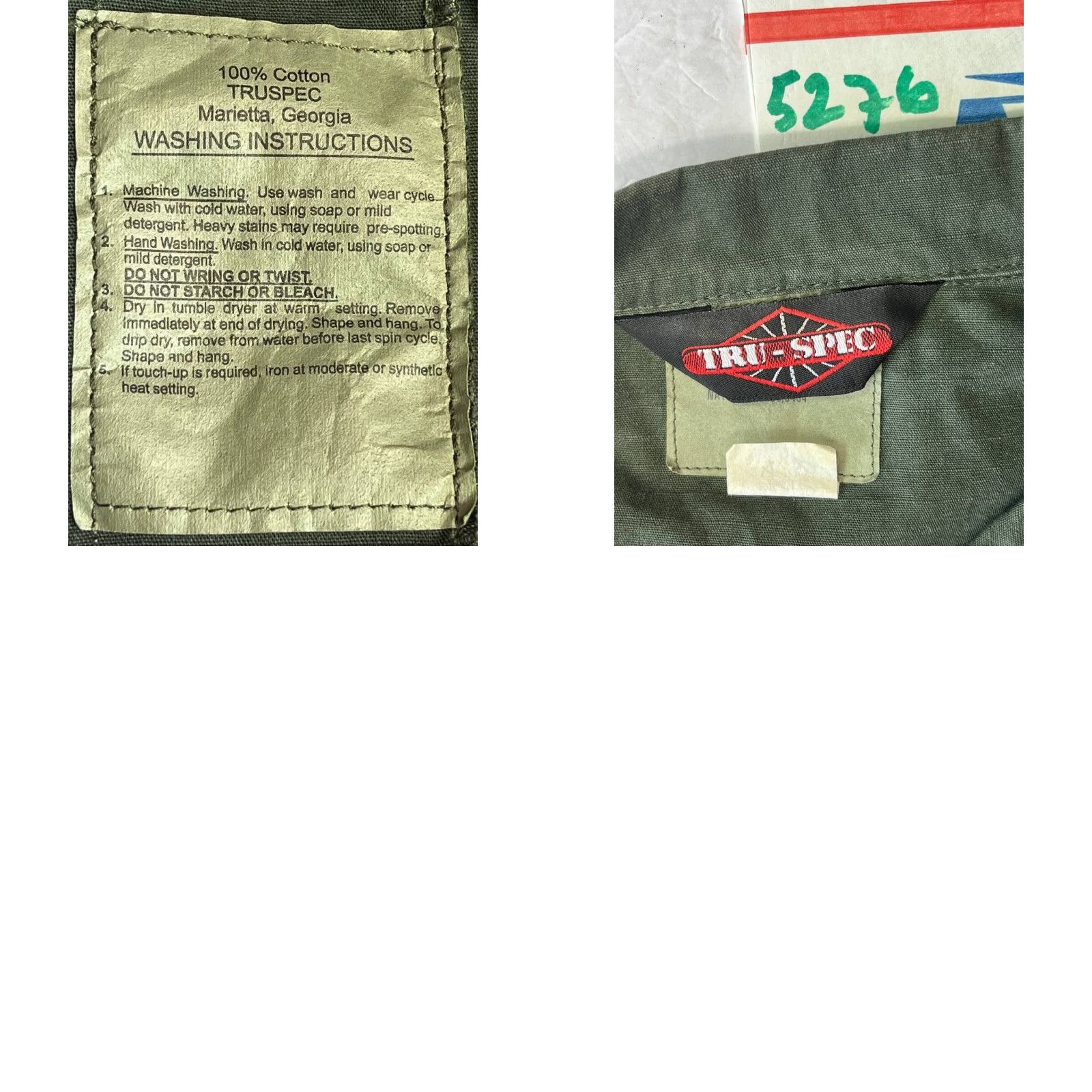 Vintage tru spec US.ARMY Military Green Button up Jacket Medium Regular Lightweight Shirt Men Military Jacket Army Mens Medium Regular Green Size US M / EU 48-50 / 2 - 8 Thumbnail