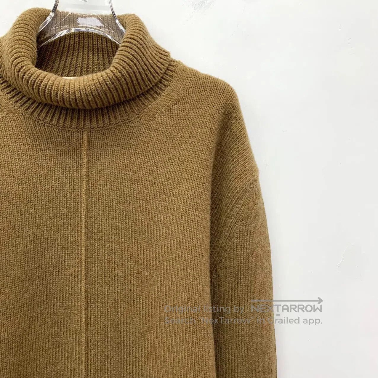 Celine CELINE Dark brown wool high neck long sleeve knit sweater| Size US XS / EU 42 / 0 - 3 Thumbnail