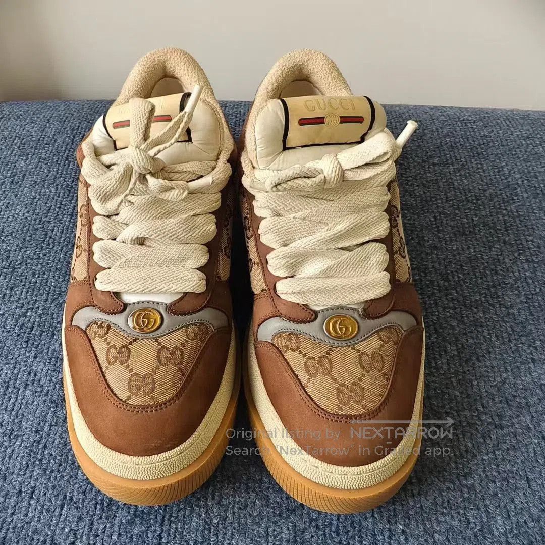 Gucci Gucci Screener Leather GG Canvas Low. Size US 8 / EU 41 - 2 Thumbnail