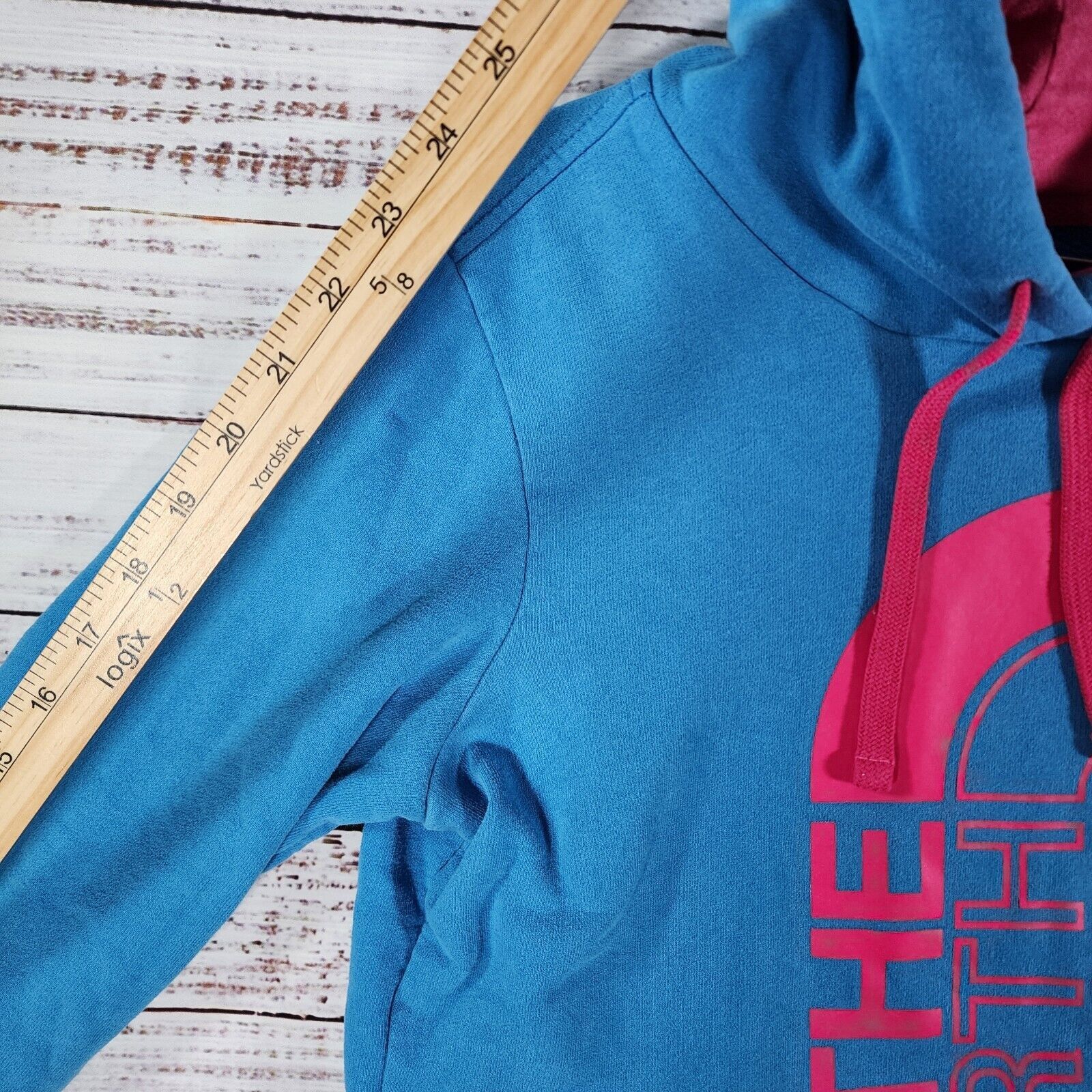 The North Face The North Face Blue Pink Hoodie Women M Sweatshirt Pullover Size M / US 6-8 / IT 42-44 - 7 Thumbnail