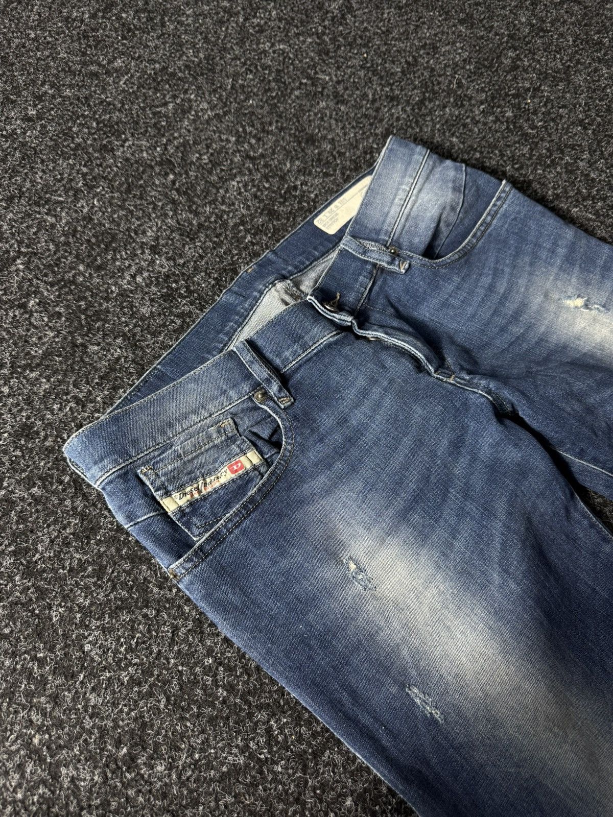 Diesel × If Six Was Nine × Vintage Vintage Diesel Industry Distressed Jeans skinny denim pants Size 29" - 6 Thumbnail